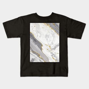 marble grey gradient Kids T-Shirt